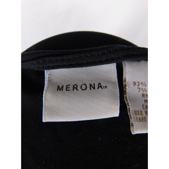 Merona Tank Top Womens Small Black Sleeveless Stretch Basic Layering Shirt - Picture 7 of 9